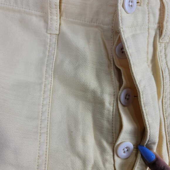 Madewell Yellow Griff Fatigue Women's Straight Leg Pants | Size 27 - Picture 7 of 11